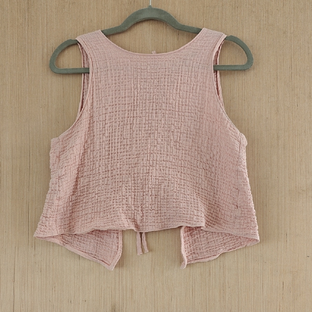 Zara Blush Tie Top